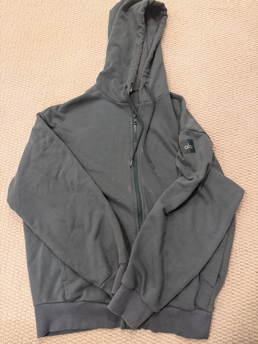 Alo boyfriend zip up hoodie